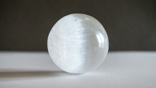 Selenite sphere of 10 cm diameter - DEVA LOVES