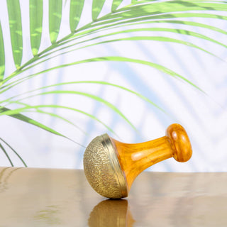 El'Cobre-Ecozonelifestyle - Deluxe Kansa Vatki / Massager (Design 1 - Short Handle)