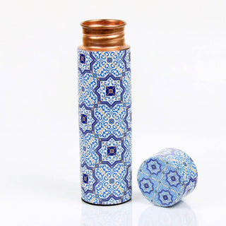 Copper Water Bottle Limited Edition - Azulejo 500ml
