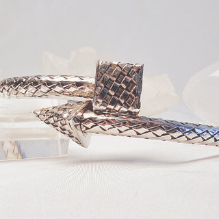 Unisex Silver Bracelet - Pyramid and Cube