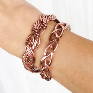 Copper Magnet Bracelet - Braid Design
