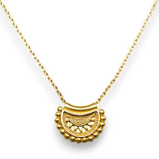 Mini Mandala Necklace | Gold