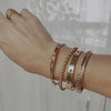Sahira Jewelry Design Armband Bangle - Goud met balletjes