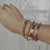 Sahira Jewelry Design Armband Bangle - Goud met chain