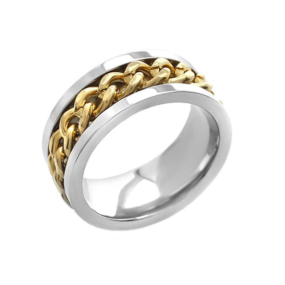 Sahira Jewelry Design Ring Bicolor Spinner Ring