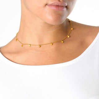 Choker Ketting | Goud met Maanfasen - DEVA LOVES