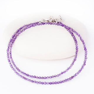 Gemstone Necklace - Amethyst - 2mm | Awakening & Connection - DEVA LOVES