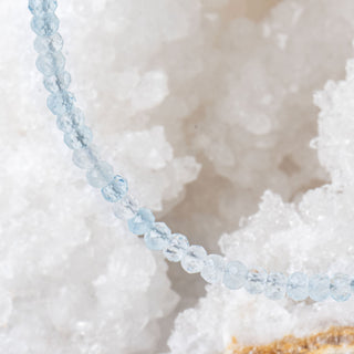 Gemstone necklace - Aquamarine - 2.5mm - DEVA LOVES