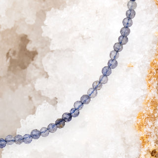 Gemstone Necklace - Iolite - 2mm | Vision & Intuition - DEVA LOVES