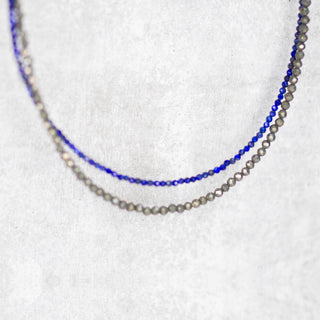 Edelsteen Ketting - Lapis Lazuli - 2mm - DEVA LOVES