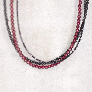 Edelsteen Ketting - Zwart Spinel - 2mm - DEVA LOVES