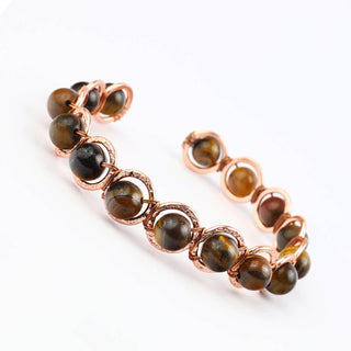 El'Cobre - Ecozonelifestyle - Copper & Tiger Eye Crystal Bracelet