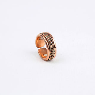 El'Cobre-Ecozonelifestyle - Copper Ring with Magnet (Design 12)
