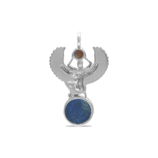 DEVA LOVES Ketting Hanger Ketting Godin Isis - Goud en Lapis Lazuli