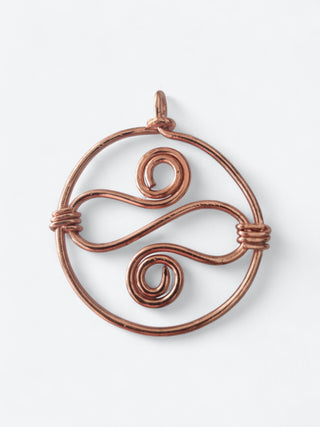 Grote Koperen Fantasie hanger