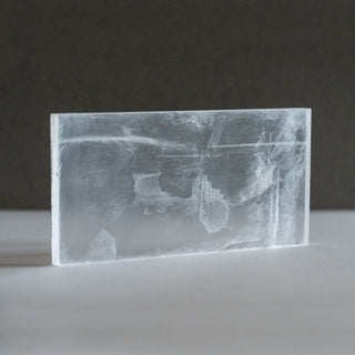 Clear Selenite Plate (Mariaglas) - Cleansing + Charging - DEVA LOVES