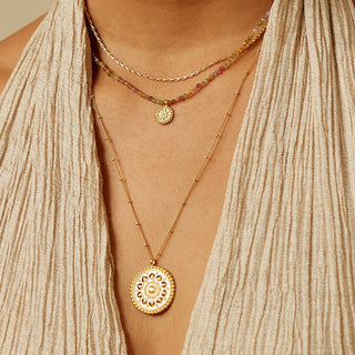 Inner Light Mandala Necklace | Sacred Infinite Cycle - DEVA LOVES