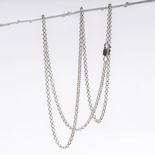 Zilveren Basis ketting - Jasseron - 42cm