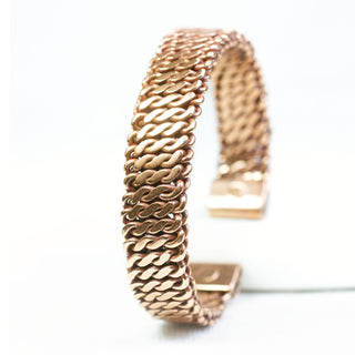 Copper Magnet Bracelet - knitted