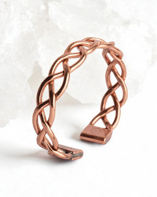Koperen Armband | Gevlochten
