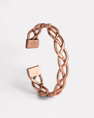 Koperen Armband | Gevlochten