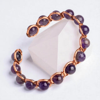 Koperen Armband met Amethist - Rust, Heling & Intuïtie