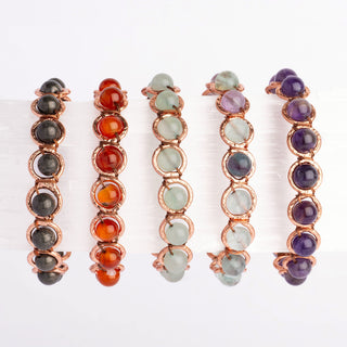 Koperen Armband met Amethist - Rust, Heling & Intuïtie