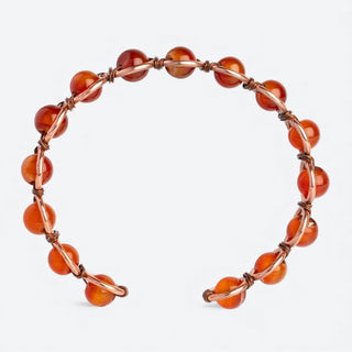 Koperen armband met Carneool - Energie & Focus