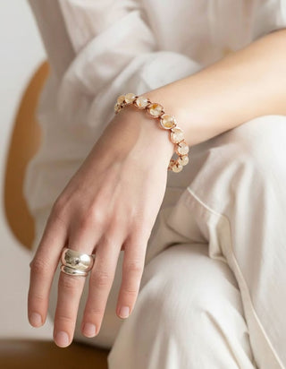 Koperen Armband met Citrien - Positiviteit & Zelfvertrouwen.