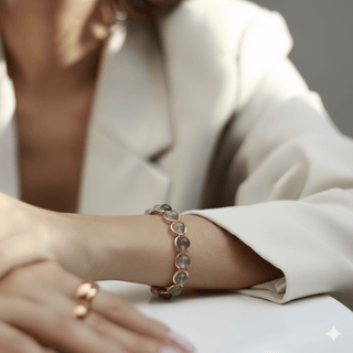 Koperen Armband met Fluoriet - Focus, Balans & Helderheid