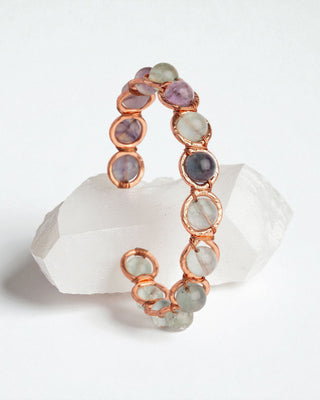 Koperen Armband met Fluoriet - Focus, Balans & Helderheid