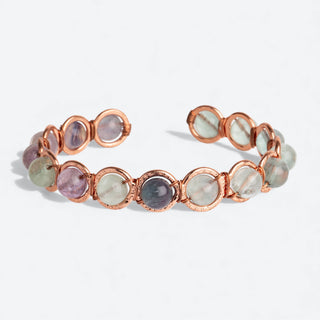 Koperen Armband met Fluoriet - Focus, Balans & Helderheid