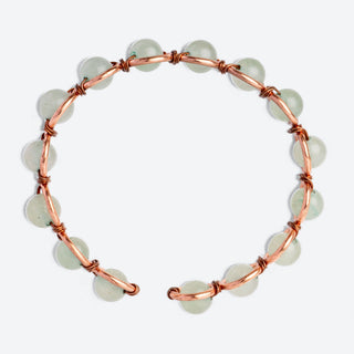 Koperen Armband met Groene Aventurijn - Geluk, Harmonie & Vertrouwen