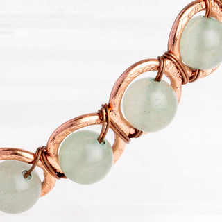 Koperen Armband met Groene Aventurijn - Geluk, Harmonie & Vertrouwen