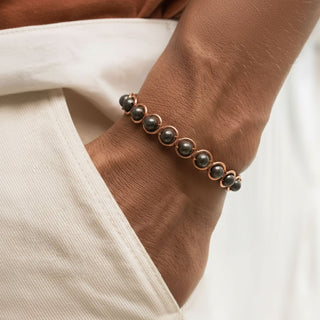 Koperen Armband met Pyriet - Kracht, Bescherming & Focus