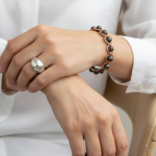 Koperen Armband met Pyriet - Kracht, Bescherming & Focus