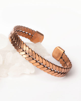 Koperen Armband - tweebaans