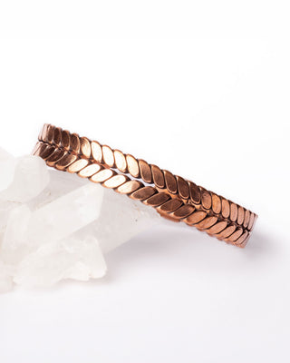 Koperen Armband - tweebaans