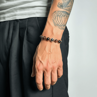 Koperen edelsteen armband - Triple Protection