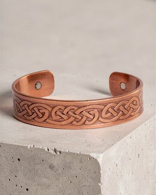 Koperen Heren Armband - Keltische Knoop