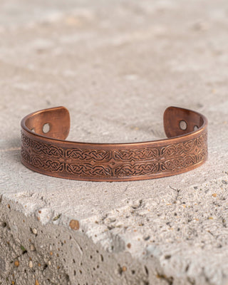 Koperen Magneet Armband - Fijne Keltische Knoop