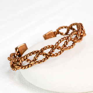 Koperen Magneet Armband - gevlochten - XS/S - DEVA LOVES
