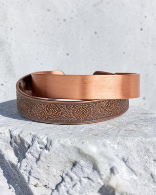 Koperen magneet armband - Granaatappel