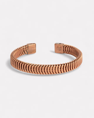 Koperen Magneet Armband - Herringbone - S