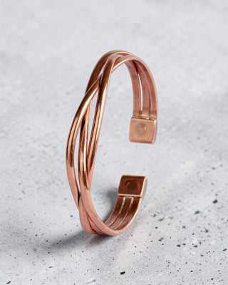Koperen Magneet Armband - Los gevlochten