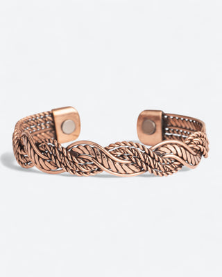 Koperen Magneet Armband - Verstrengeld - M