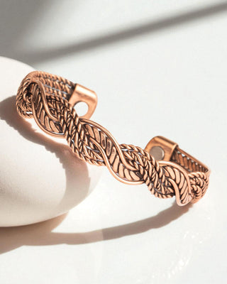 Koperen Magneet Armband - Verstrengeld - M