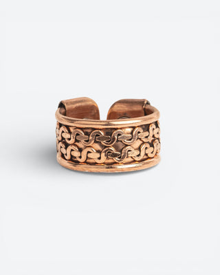 Koperen Magneet Ring - koper versiering