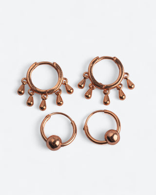 Koperen Oorringetjes met Bolletje