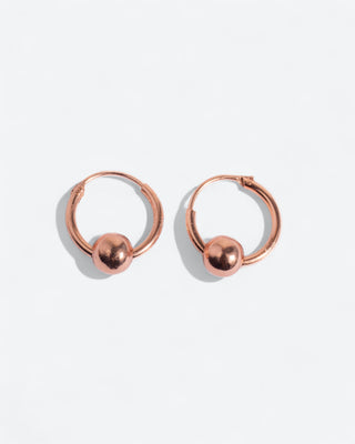 Koperen Oorringetjes met Bolletje